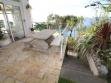 Dining area by terraced lawns